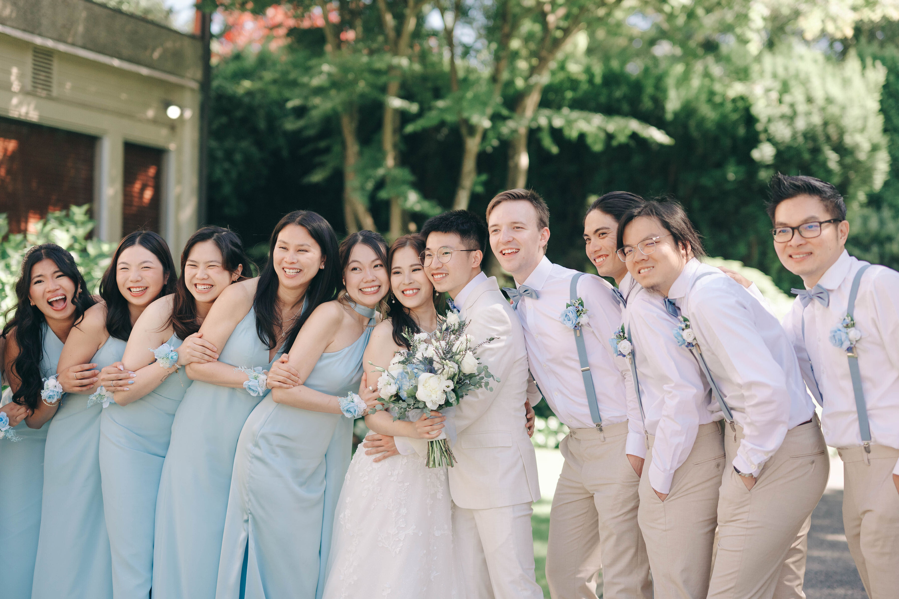 Man Lung and Natalie on their wedding day