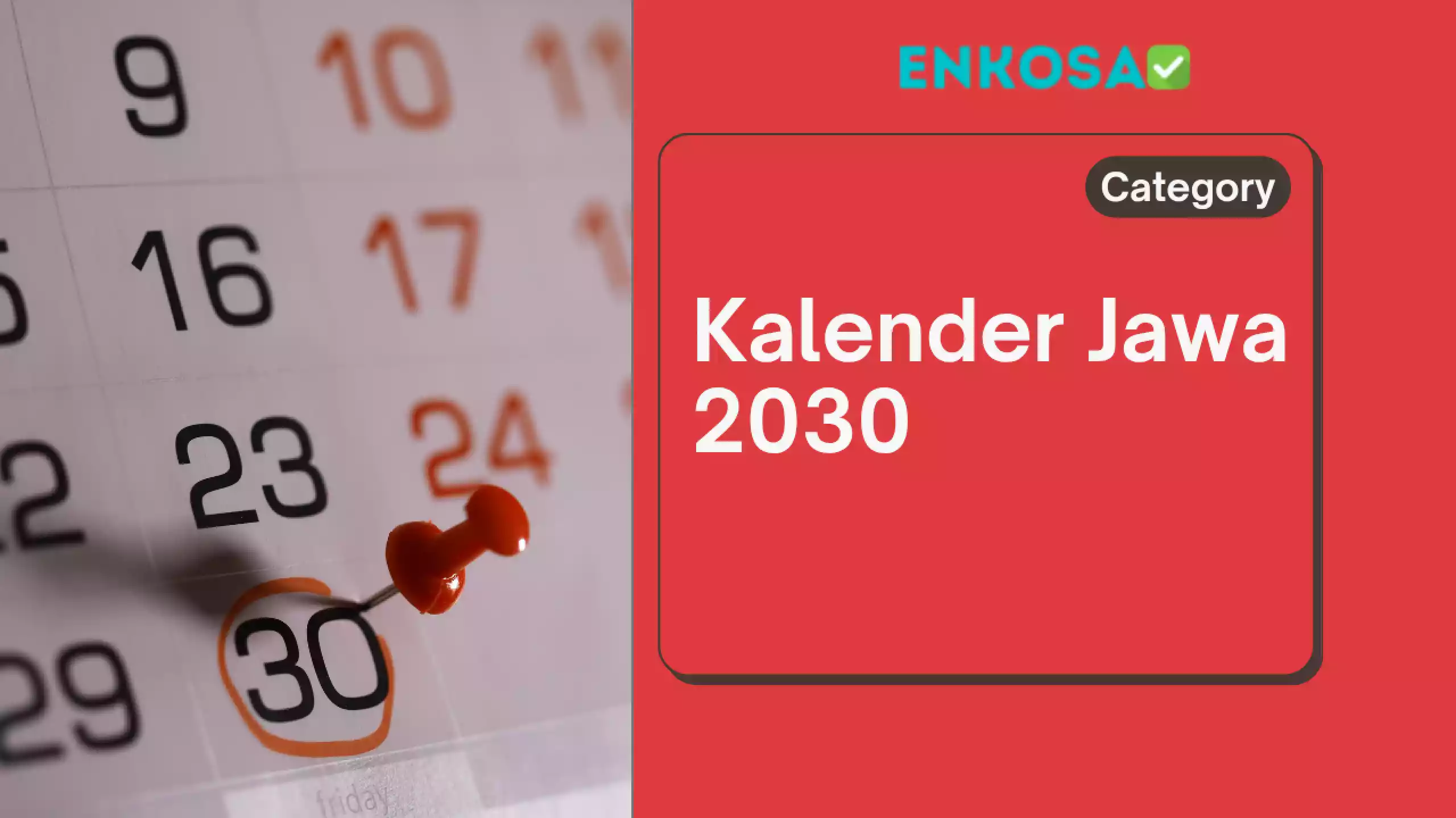 Kalender Jawa 2030