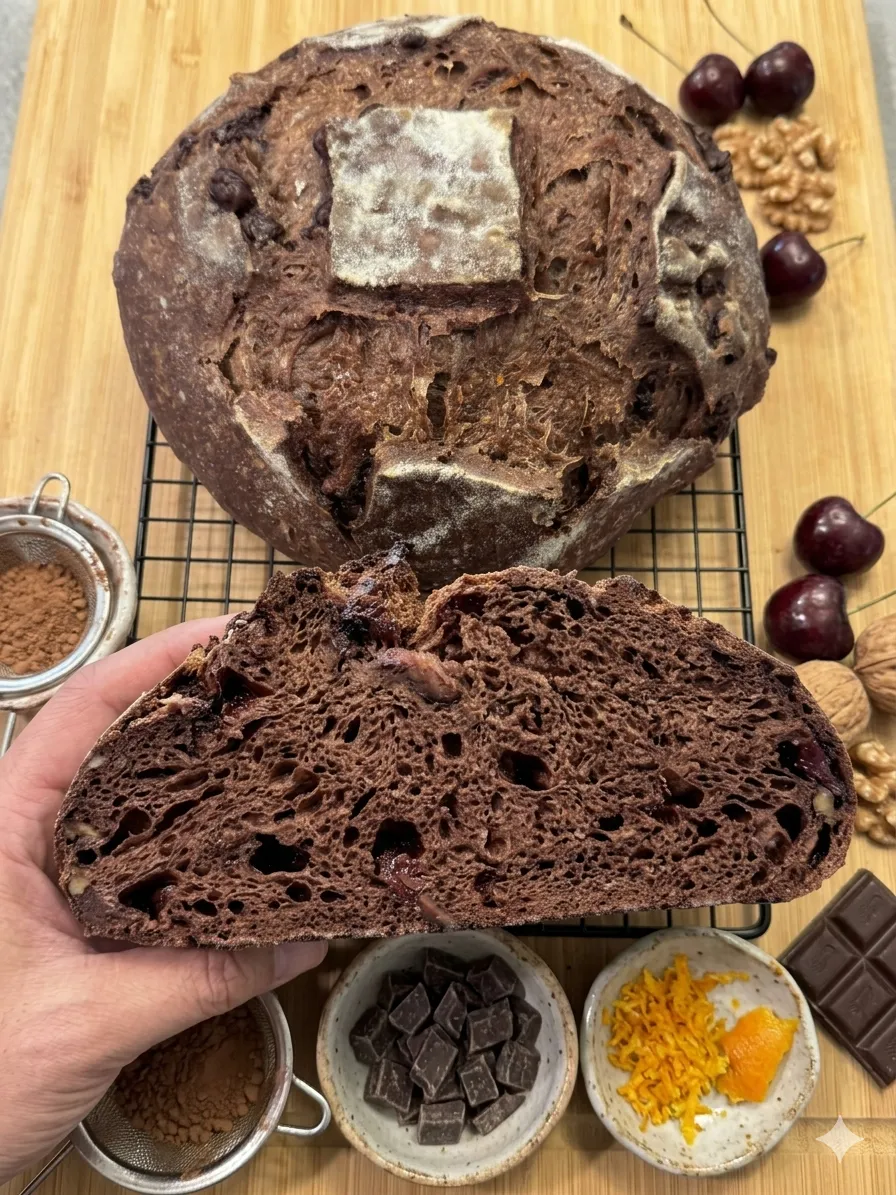 Chocolate Orange Zest Sourdough
