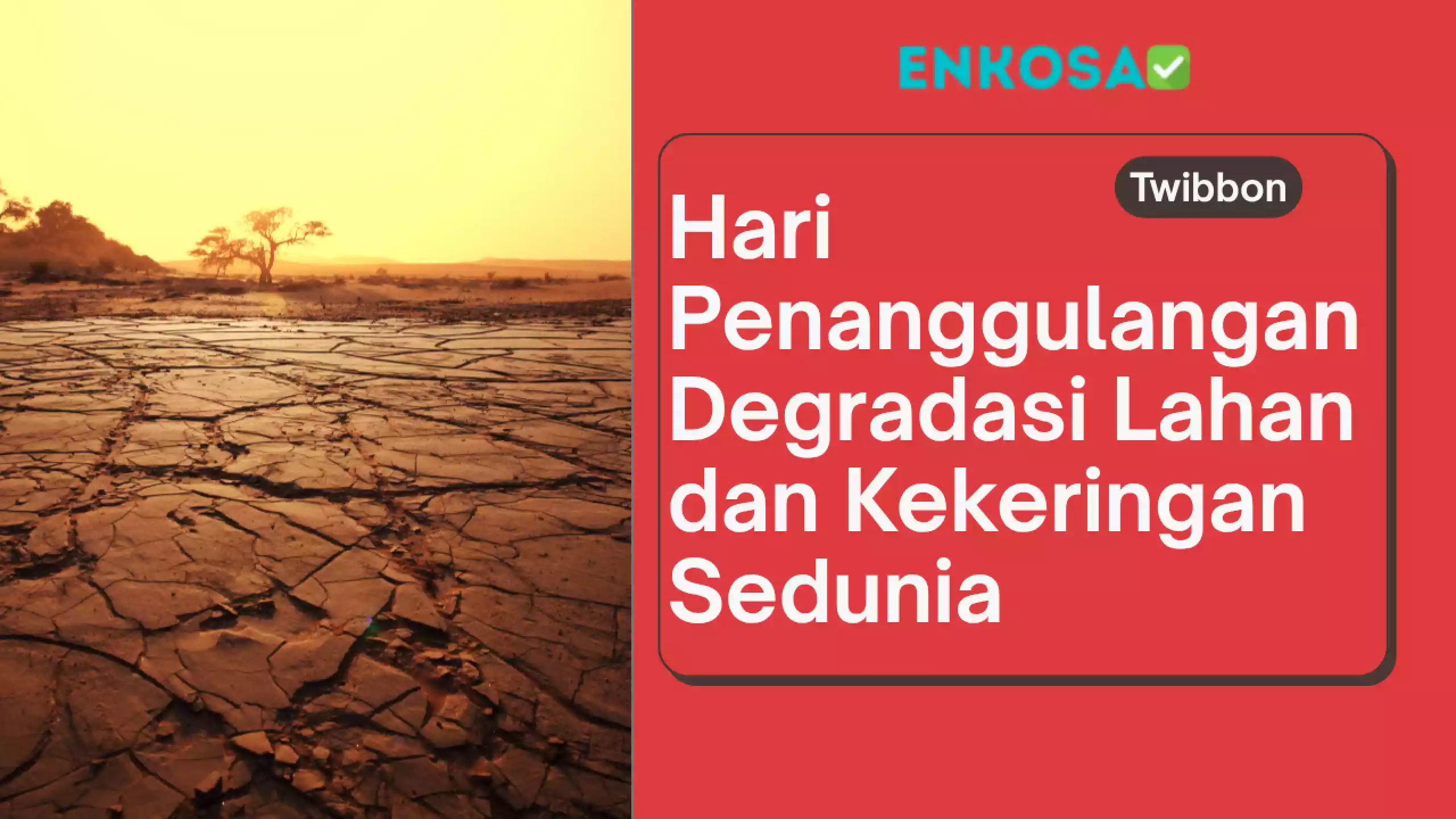 Gambar Twibbon Hari Penanggulangan Degradasi Lahan dan Kekeringan Sedunia 2026 Gratis