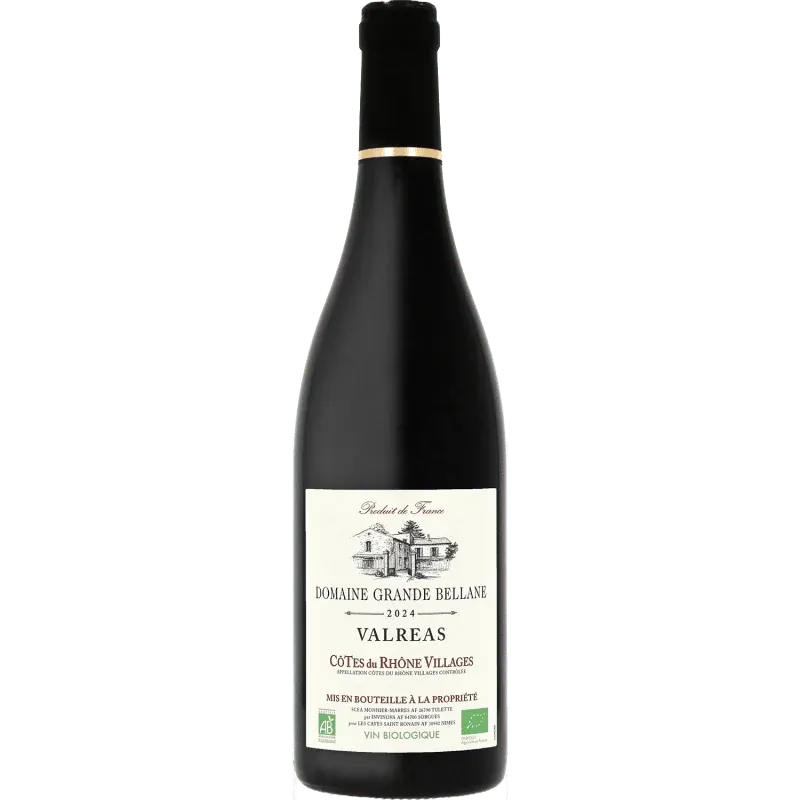 Domaine Grande Bellane, 2024, A.O.P Côtes Du Rhône Villages Valréas, Vin Rouge