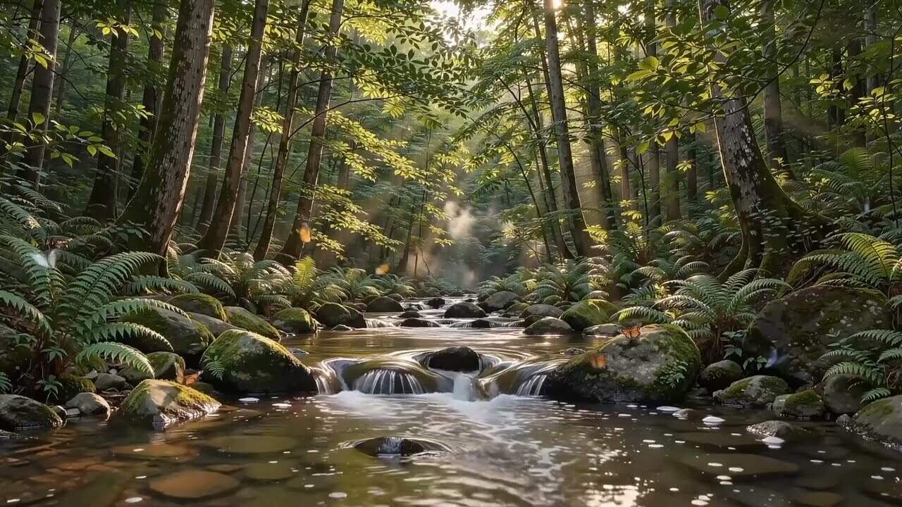 Forest Ambience With Babbling Brook, Butterflies & Birds Singing š³š¦šļø